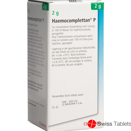 Haemocomplettan P Trockensubstanz 2g i.v. Flasche buy online
