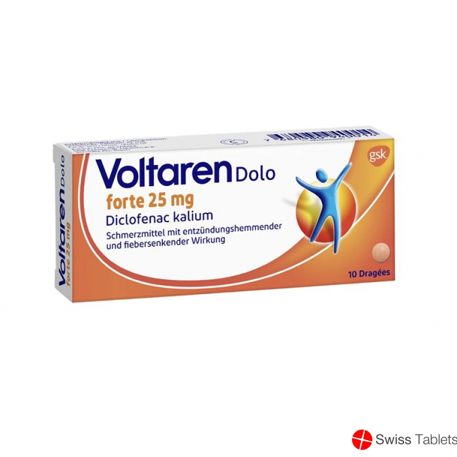 Voltaren Dolo Forte 25mg 10 Dragées buy online