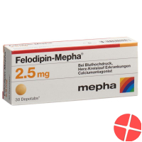 Felodipin Mepha Depotabs 2.5mg 30 Stück Felodipin Mepha Depotabs 2.5mg 30 Stück