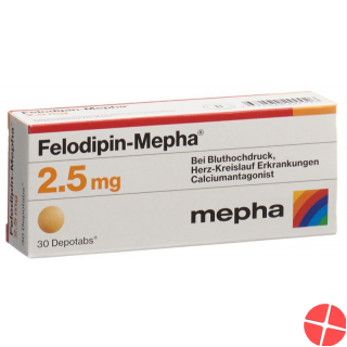Felodipin Mepha Depotabs 2.5mg 30 Stück