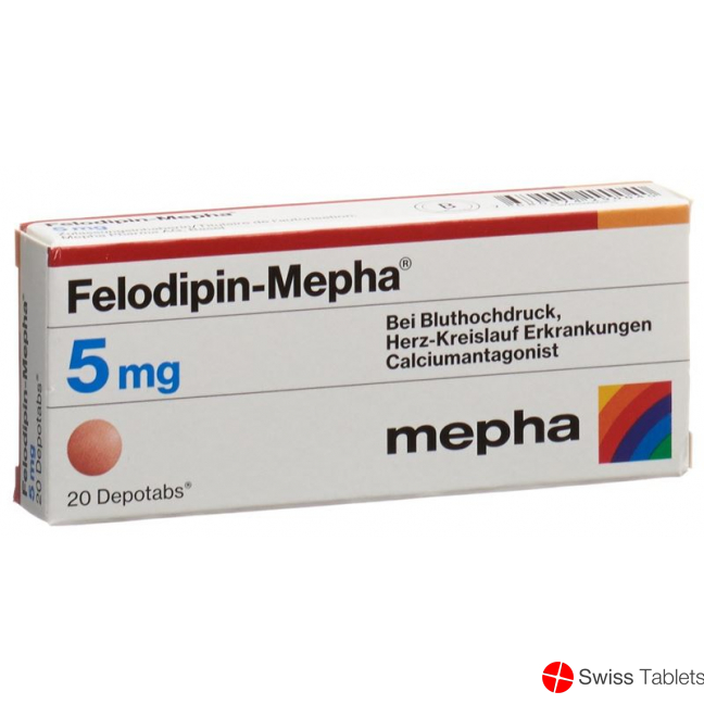 Felodipin Mepha Depotabs 5mg 20 Stück buy online