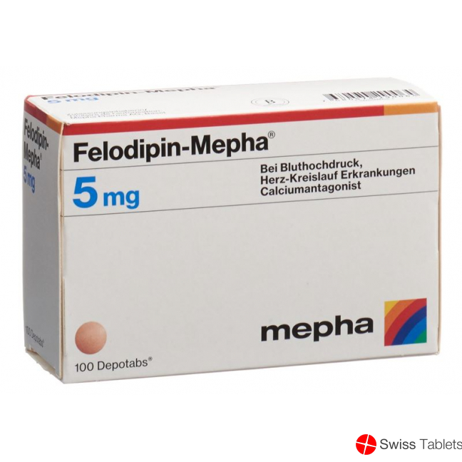 Felodipin Mepha Depotabs 5mg 100 Stück buy online
