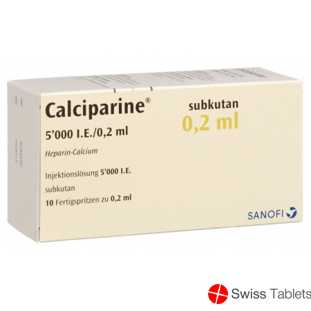 Calciparine 5000 E/0.2ml S.c. 10 Fertigspritzen 0.2ml buy online