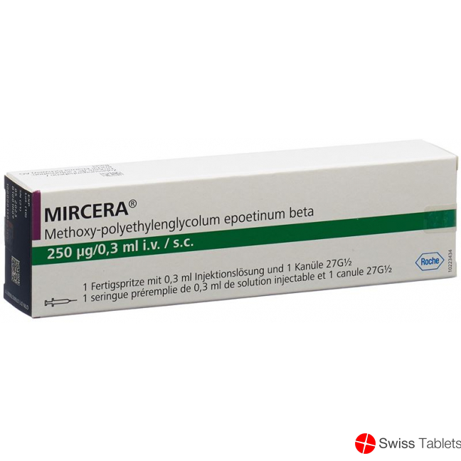 Mircera Fsp Injektionslösung 250mcg/0.3ml Fertigspritze buy online