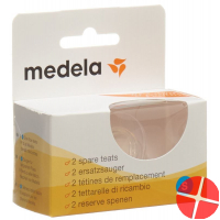 Medela Ersatzsauger 2 Stück mit schwachem Fluss Grösse S