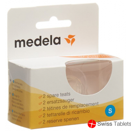 Medela Ersatzsauger 2 Stück mit schwachem Fluss Grösse S buy online