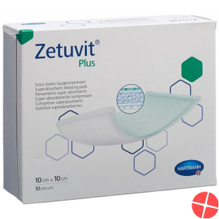 Zetuvit Plus Absorptionsverband 10x10cm 10 Stück