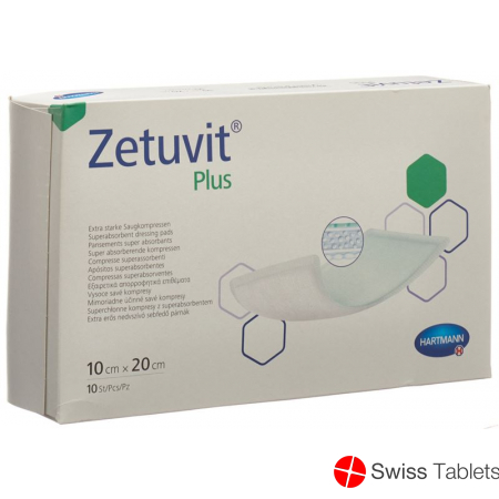 Zetuvit Plus Absorptionsverband 10x20cm 10 Stück buy online