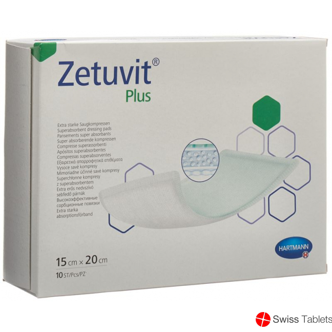 Zetuvit Plus Absorptionsverband 15x20cm 10 Stück buy online