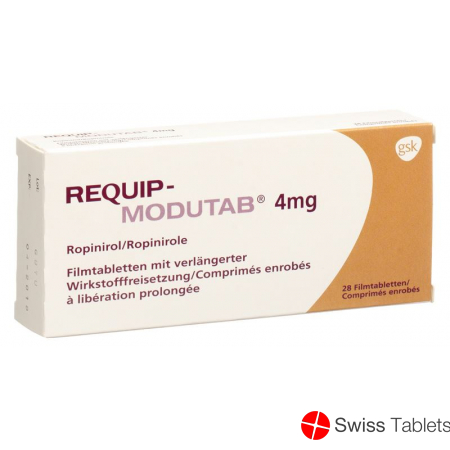 Requip Modutab Filmtabletten 4mg 28 Stück buy online