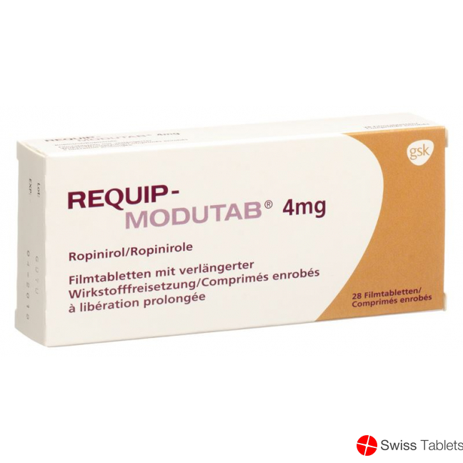 Requip Modutab Filmtabletten 4mg 28 Stück buy online