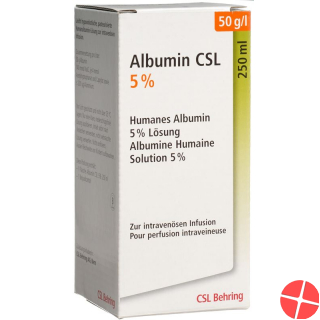 Albumin Csl Infusionslösung 5% 250ml
