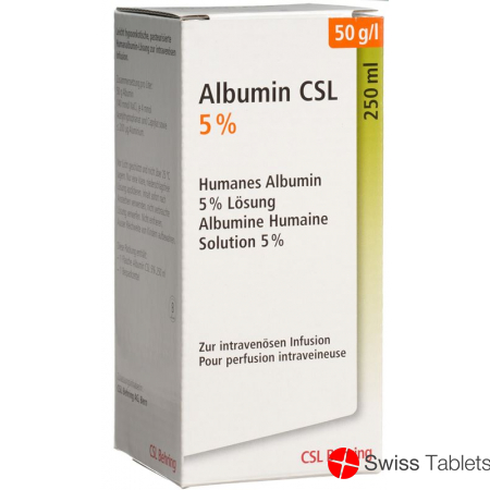 Albumin Csl Infusionslösung 5% 250ml buy online