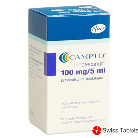 Campto Infusionskonzentrat 100mg/5ml Cytosafe 5ml buy online