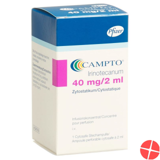 Campto Infusionskonzentrat 40mg/2ml Cytosafe 2ml