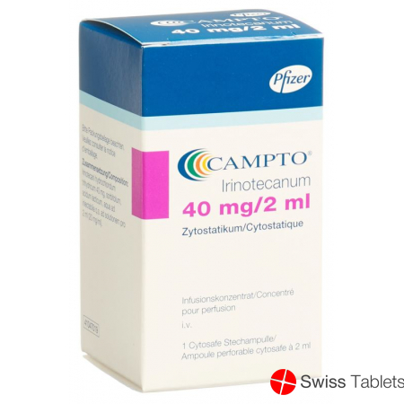 Campto Infusionskonzentrat 40mg/2ml Cytosafe 2ml buy online