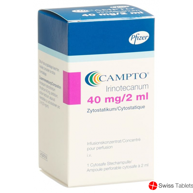 Campto Infusionskonzentrat 40mg/2ml Cytosafe 2ml buy online