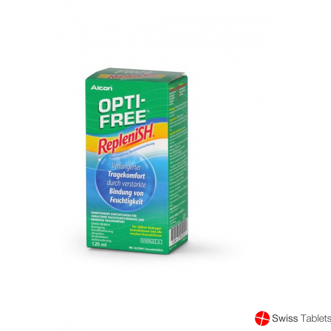 Opti Free Replenish Disinfectant solution bottle 120ml buy online