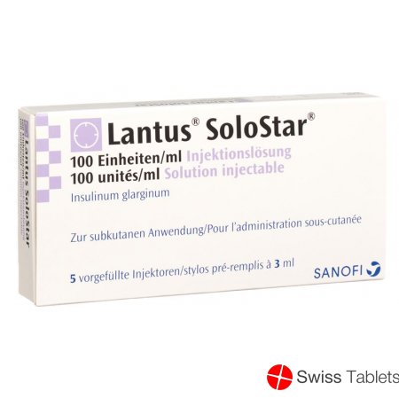 Lantus Solostar Pen Injektionslösung 5x 3ml buy online