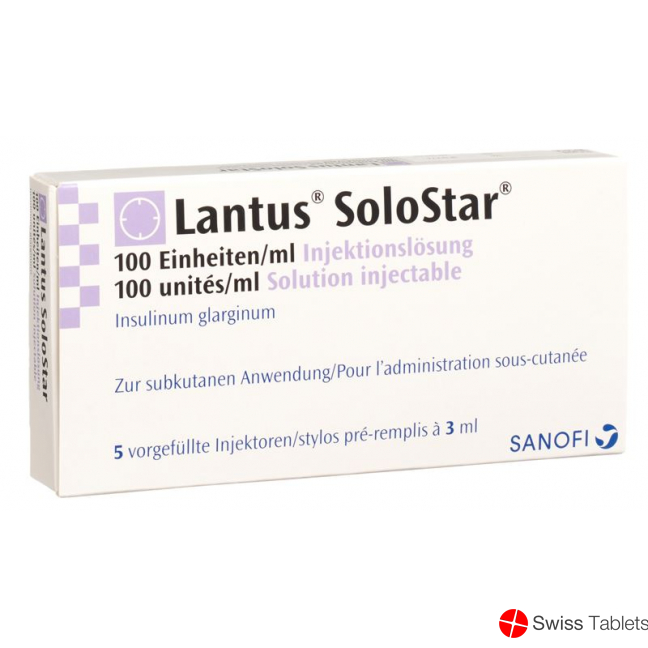 Lantus Solostar Pen Injektionslösung 5x 3ml buy online