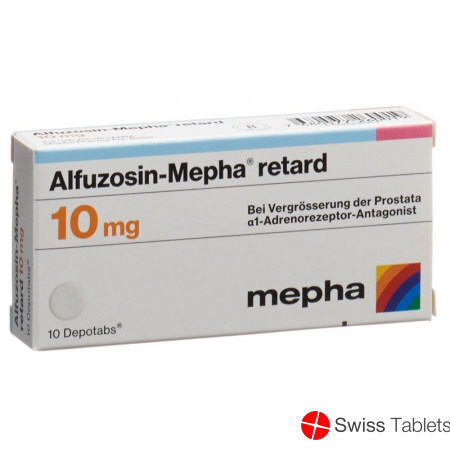 Alfuzosin Mepha 10 Retard Depotabs 10mg 10 Stück buy online