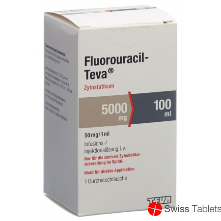 Fluorouracil Teva 5000mg/100ml Durchstechflasche 100ml buy online
