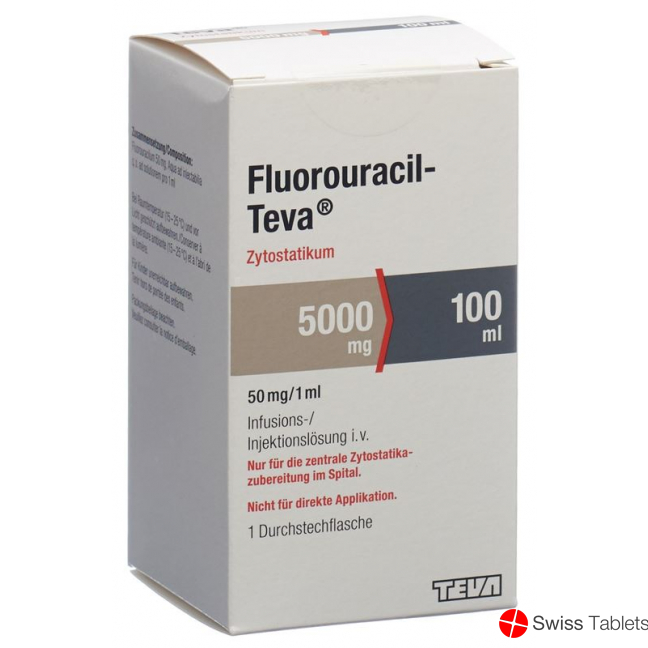 Fluorouracil Teva 5000mg/100ml Durchstechflasche 100ml buy online