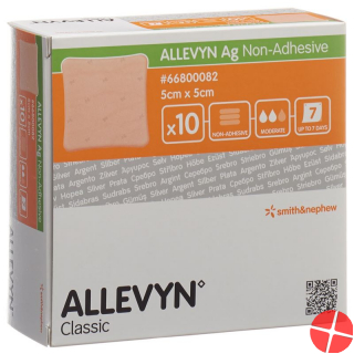 Allevyn Ag Non-Adhesive Wundkompressen 5x5cm 10 Stück