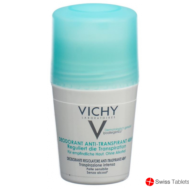 Vichy Deodorant Anti-Transpirant 48H Roll-On 50ml buy online