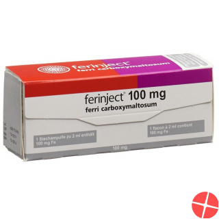 Ferinject Injektionslösung 100mg/2ml 5 Durchstechflaschen 2ml