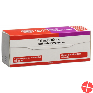 Ferinject Injektionslösung 500mg/10ml 5 Durchstechflaschen 10ml