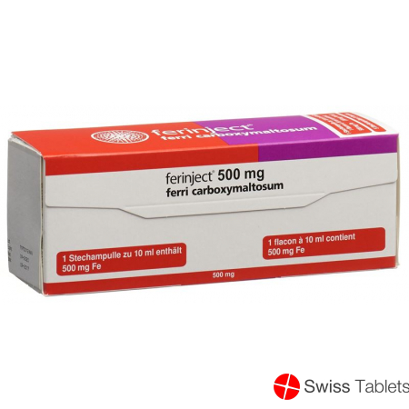 Ferinject Injektionslösung 500mg/10ml 5 Durchstechflaschen 10ml buy online