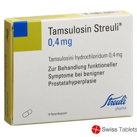 Tamsulosin Streuli Retard Kapseln 0.4mg 10 Stück buy online