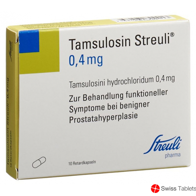 Tamsulosin Streuli Retard Kapseln 0.4mg 10 Stück buy online