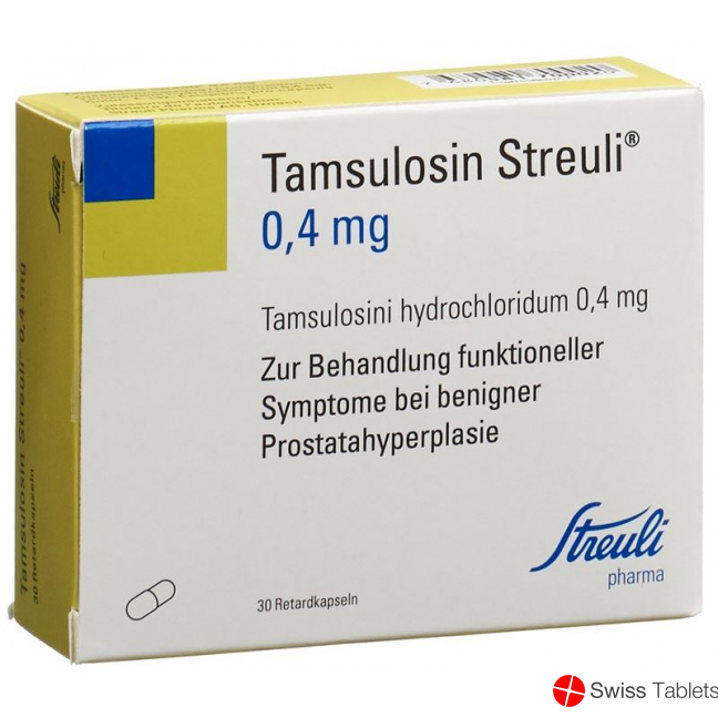 Tamsulosin Streuli Retard Kapseln 0.4mg 30 Stück buy online