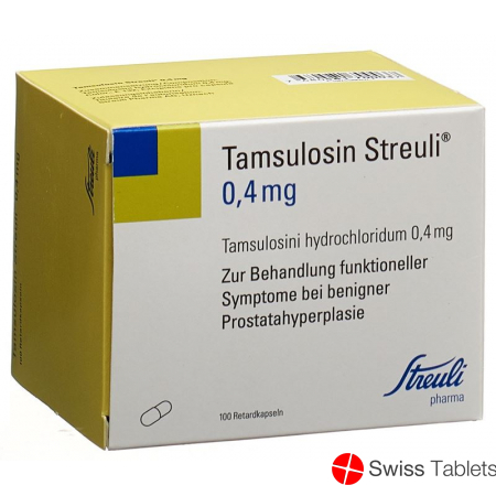 Tamsulosin Streuli Retard Kapseln 0.4mg 100 Stück buy online