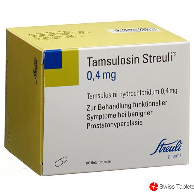 Tamsulosin Streuli Retard Kapseln 0.4mg 100 Stück buy online