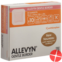 Allevyn Gentle Border Wundverband 10x10cm 10 Stück