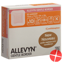 Allevyn Gentle Border Wundverband 7.5x7.5cm 10 Stück