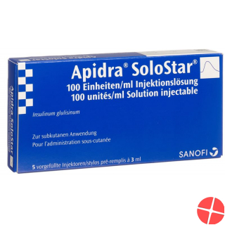 Apidra Solostar Injektionslösung 5 Fertigpen 3ml Apidra Solostar Injektionslösung 5 Fertigpen 3ml