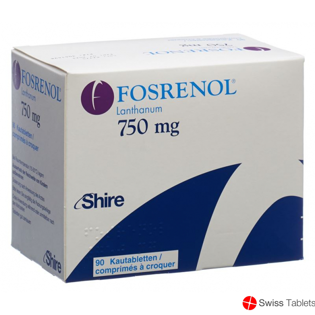 Fosrenol Kautabletten 750mg 90 Stück buy online