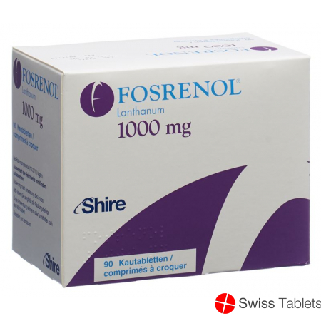 Fosrenol Kautabletten 1000mg 90 Stück buy online