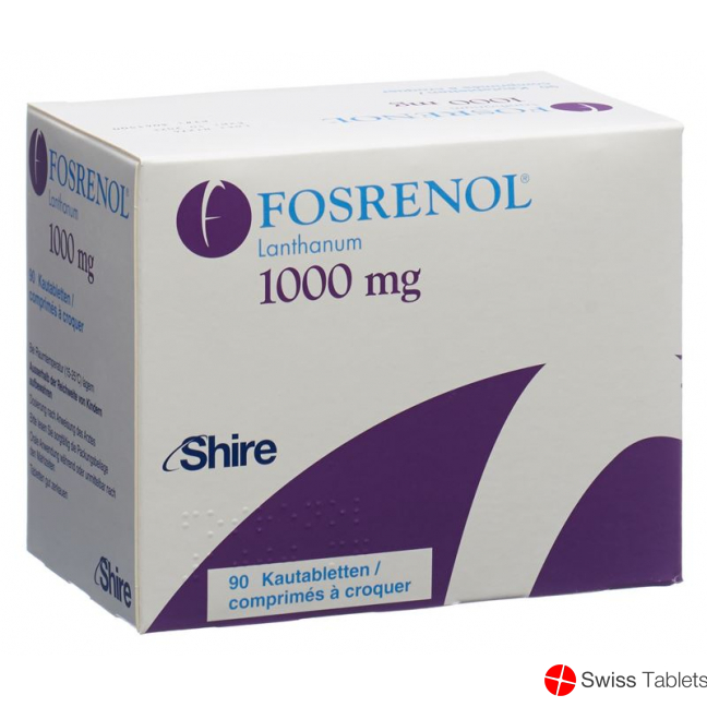 Fosrenol Kautabletten 1000mg 90 Stück buy online