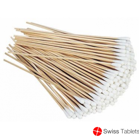 Sanitex Wattestäbchen 20cm Holz 50 Stück buy online