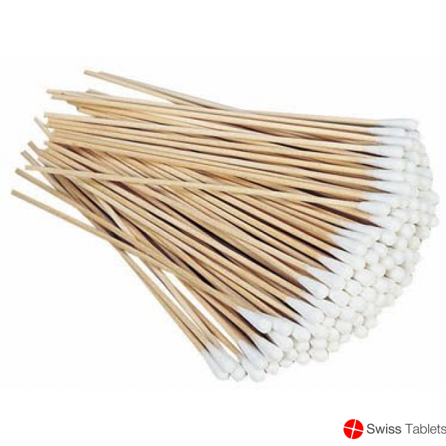 Sanitex Wattestäbchen 20cm Holz 50 Stück buy online