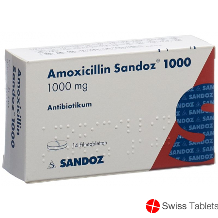 Amoxicillin Sandoz Filmtabletten 1000mg 14 Stück buy online