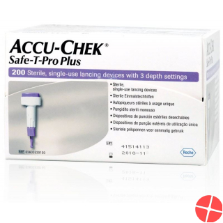 Accu Chek Safe-t Pro Plus Einmalstechhilfe 200 Stück