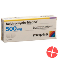 Azithromycin Mepha 500 Lactabs 500mg 3 Stück