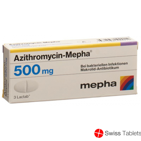 Azithromycin Mepha 500 Lactabs 500mg 3 Stück buy online