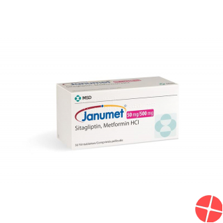 Janumet Filmtabletten 50/500mg 56 Stück